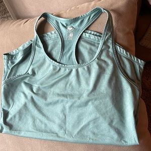 alpha forward turquoise racerback tank